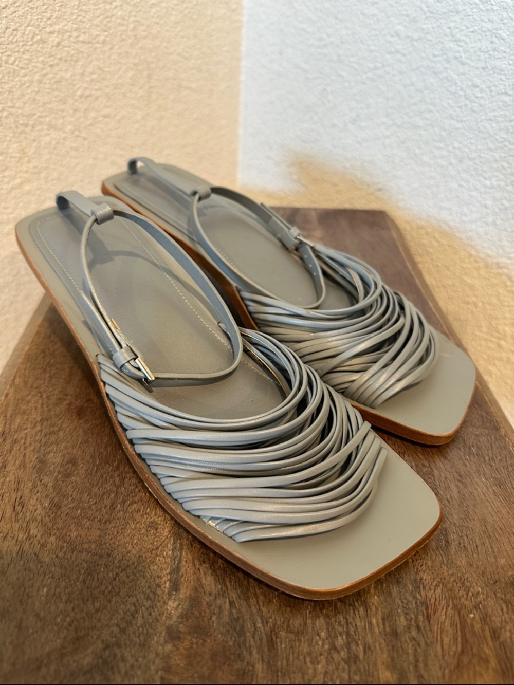 COS blue Strappy Sandals leather Women’s Size 8